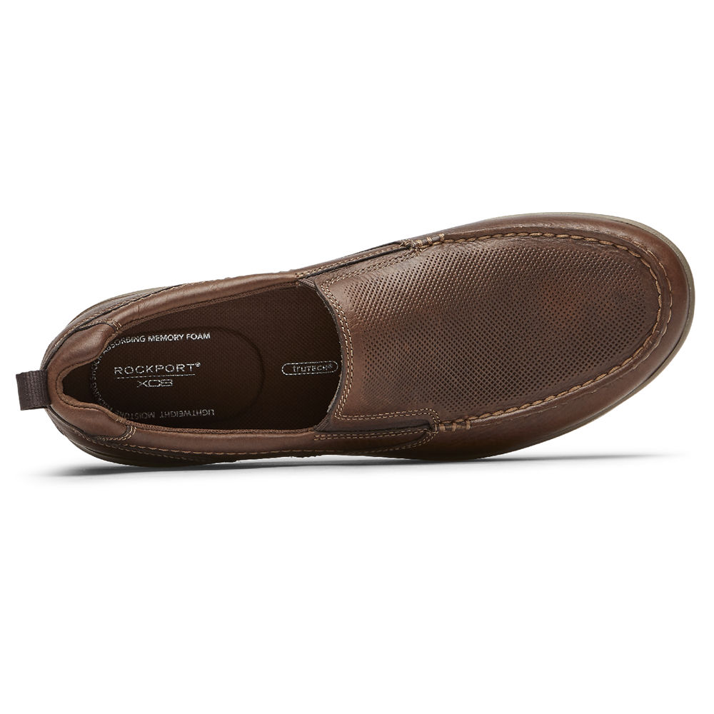 Rockport Singapore Mens Slip-On - City Edge Brown - UD1397254